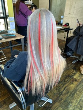 ガルボ ヘアー(garbo hair) ハイトーンホワイトカラープルエクステ10代20代