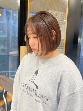 パーク(PAAQ) 【haru】ボブ/ぱつっとボブ/ベージュカラー/ブリーチなし