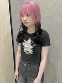 巻いてもかわいいレイヤーカットにデザインカラー☆