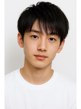 にもう ブルーカラー　波打ちパーマ　韓流ヘアSM51