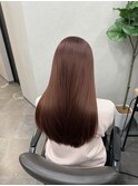 髪質改善数とレート　セミロングモカブラウン
