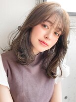 くびれヘアエアリーカールチェリーブラウンモテ髪#256f0619