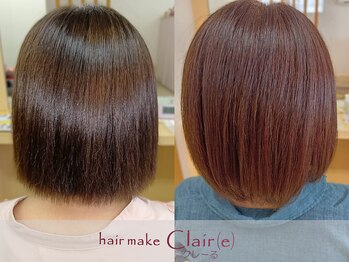 クレール(Claire)の写真/白髪隠しではなく、白髪を活かす魅せるグレーカラーが◎髪に優しく、艶のある上品な仕上がりが叶います♪