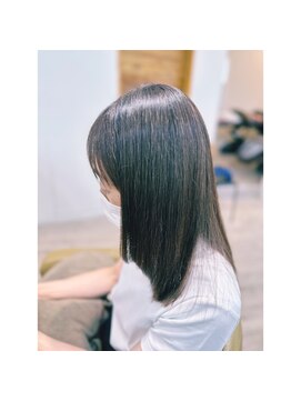 ヒラソル(girasol) サラツヤミディアム/髪質改善/高濃度水素カラーリタッチ