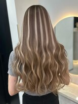 ラピス 福岡天神店(Lapis) アッシュブラウン×ホワイトハイライトメッシュ