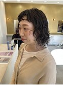 ウルフ×縦落ちパーマ