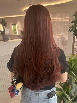 ビビバイベル(BiVi by BHEL) 桑名ロングレイヤーカットハッシュカット透明感カラー重めロング