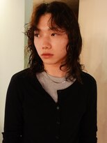 ノラジャーニー(NORA Journey)&nbsp;メンズボブウルフメンズミディアムレイヤーカットメンズウルフ