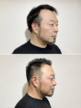 リライブ 飯田橋(RELIVE) 40代M字O字ソフトモヒカンベリーショート飯田橋水道橋市谷神楽坂