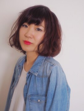 ヘアーデザイン ゴールド(Hair design GOLD) 切りっぱなしボブ＊