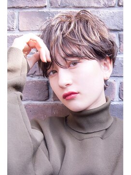 ケイト(kate) 【kate 大宮】似合わせ小顔ショート×ハイライトベージュ