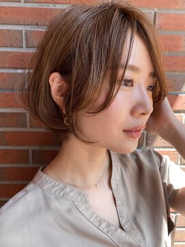 アリエッタ ギンザツー(ARIETTA GINZA2) カットで作る☆小顔ボブ/大人ガーリー/フェミニン/くすみカラー