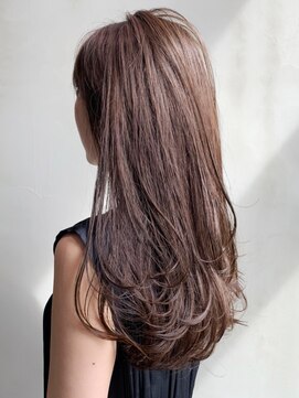 アルバム 銀座(ALBUM GINZA) レイヤーロング_インナーグレージュマチルダボブ_ba300442