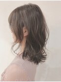 【Blue】#重くない暗髪#透明感グレージュ