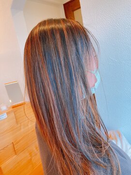 マリーナヘアー(marina hair) ハイライト ローライト ロングスタイル☆