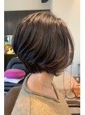 大人ハイライトショートボブ