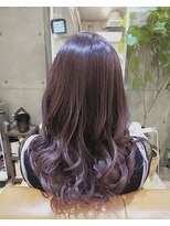 オモルフィ(Omorfi)&nbsp;ブリーチなし透明感ラベンダーピンク/小顔無造作カール