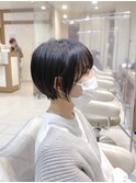 【丸みが可愛い】短すぎないショートボブ