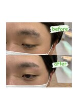 ザ パーム(THE PERM)&nbsp;時短アイブロウ_センターパート, サイドパート,韓国マッシュ