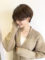 ハピネス クローバー 学園前店(Happiness CLOVER)&nbsp;丸みショート/前髪/顔周りカット/透明感/20代30代40代50代