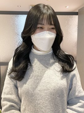 ヨーク(YOKE) 【 YOKE 】小顔顔まわりレイヤーカットブルージュ艶髪韓髪