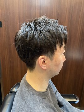 ヒロギンザ 新橋店(HIRO GINZA) 《白髪染め》ツーブロックスタイル