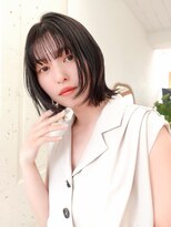 ラフィス ヘアー バース たまプラーザ店(La fith hair Bath) 【La fith】ぱつっとボブ×アッシュブラック