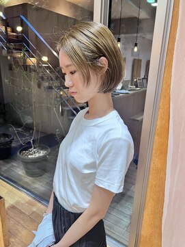 ジェノ(JENO by apish) ボブのハイトーンベージュ♪