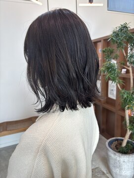 シンエノム(Shin enom) くびれボブ/くすみカラー/カーキグレージュ/くすみカラー