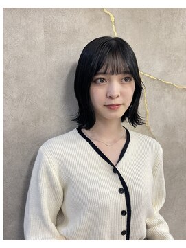 ロンドアヴァントゥス 池袋(Lond aventus) 韓国レイヤー/韓国風/ボブ/髪質改善/黒髪/ブリーチなし〔池袋〕