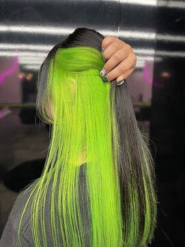 キジ(KIJI) ★ライムグリーン×インナーカラー★