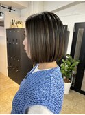 ママさんに人気!中明度バレイヤージュ