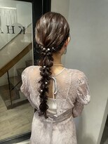 ハイル(KHAIR)&nbsp;ロングアレンジ/あみおろし/梅田美容室/金城二千夏