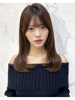 ミラリー トウキョウ(Mirareee Tokyo) 20代30代40代◎前髪パーマ韓国風巻きくすみベージュお団子ヘア