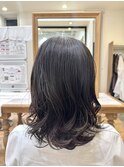 髪質改善コテ巻き風パーマ
