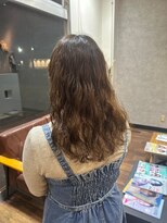 ヘアーワークス ボナ(HAIR WORKS bona.) 抜け感×ルーズウェーブロング　デジタルパーマ