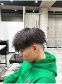 ソフトツイストパーマ/メンズ/刈り上げ/眉毛/ツイスト