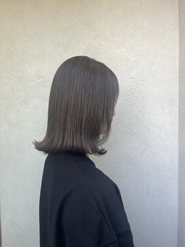 ランプヘアーデザイン(LAMP HAIR DESIGN) 【大森 智博】外ハネミディアム/透明感グレーカラー