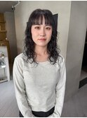 ミディアムパーマ スパイラルパーマ 無造作パーマ 金山 / 井上
