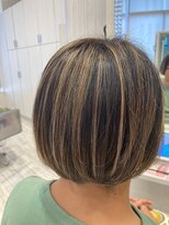 ビス リアン 川口店(Vis lien) 大人可愛いふんわりカールミストバング★ハイライトカラー