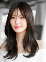 レノラ 本町(LENORA) ☆フェミニンロング大人かわいいぱっつん前髪レイヤーカット小顔