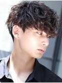 ツイストスパイラル無造作マッシュ
