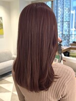 ローネス 銀座(LONESS)&nbsp;ピンクベージュ透明感カラーピンクラベンダーピンクヘアー銀座