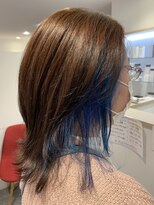 アズールサン 草加西口店(azule-sun)&nbsp;イヤリングカラー,ブルーネイビー,アッシュベージュ【草加】