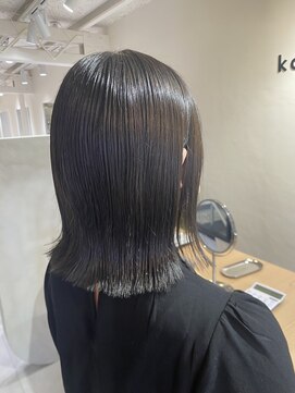 カエラ バイ アメリ(kaela by ameri) 【kaela村上】切りっぱなしボブ×グレージュ