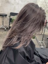 ハーシーバイアポロ 相模大野(HERSHE by apollo)&nbsp;xバレイヤージュ/ホワイトグレージュ/レイヤーカット