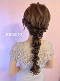 結婚式編みおろしスタイル