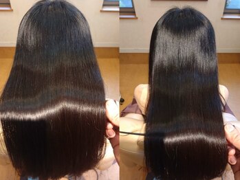 デュークス ラ フィ(Doux la fee)の写真/酸性ストレートはもう古い?!最新進化中のメテオストレートが『艶々・しなやか・柔らか』感動の仕上がり へ!
