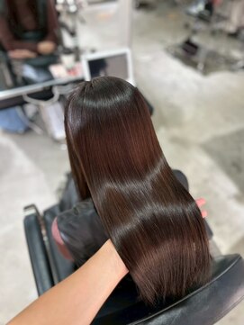 ザシェノンウメダ(THA CHAINON UMEDA) 着物ヘア/大人ガーリー/ダークアッシュ/似合わせカット/心斎橋