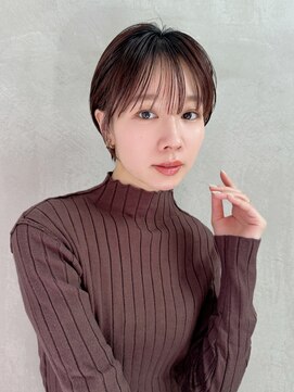 ロンドエニカ 大宮(Lond enika) 丸みショートボブ/カーテンバング/顔周りカット/■26
